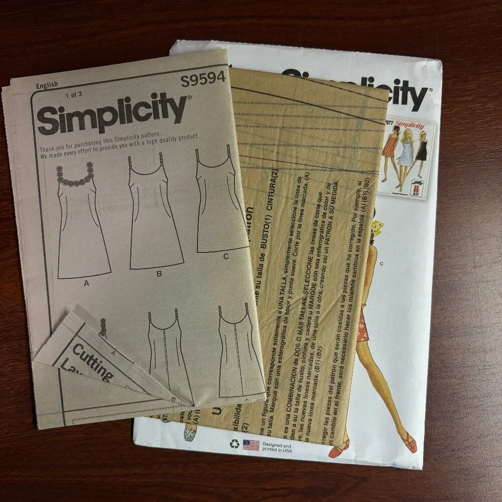 Simplicity Jiffy Pattern S9594 H5 for Misses' Vintage Dress